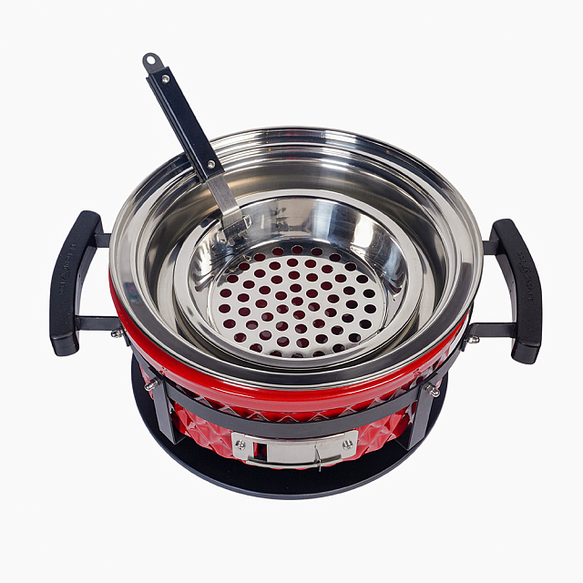 Настольный керамический гриль Diamond Egg Tabletop Grill Цвет: красный