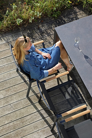 Кресло Brafritid Andy антрацит, садовая мебель