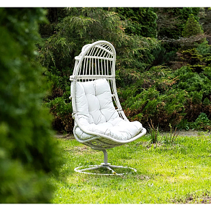 Подвесное кресло 4SIS Севилья, цвет светло-серый, садовая мебель