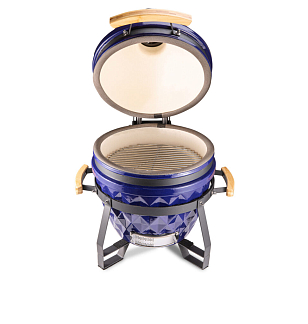 гриль керамический diamond egg s цвет: синий для приготовления пищи гриль керамический diamond egg s цвет: синий для дачи