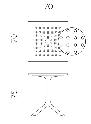 Комплект мебели Clip 70 Tagliamento Torino, садовая мебель