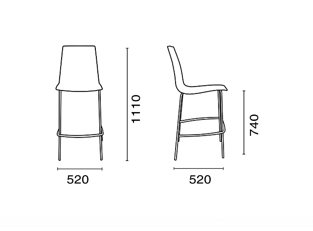Стул барный Papatya X-Treme BSL Pro Цвет: черный 