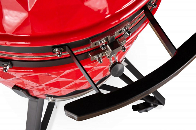 гриль керамический diamond egg xl цвет: красный