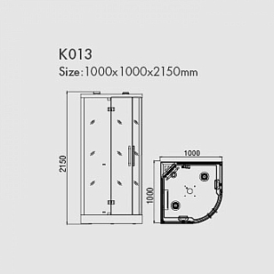 Инфракрасная душевая кабина KOY K013 для дачи Инфракрасная душевая кабина KOY K013, товары для загородного дома