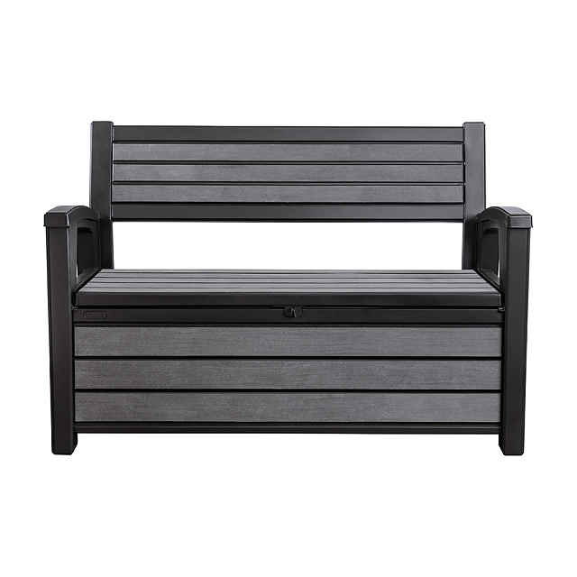 Садовая скамья с ящиком Keter Hudson серый 