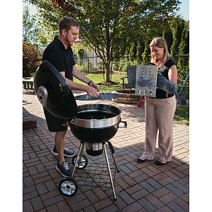 гриль угольный napoleon pro22k-leg