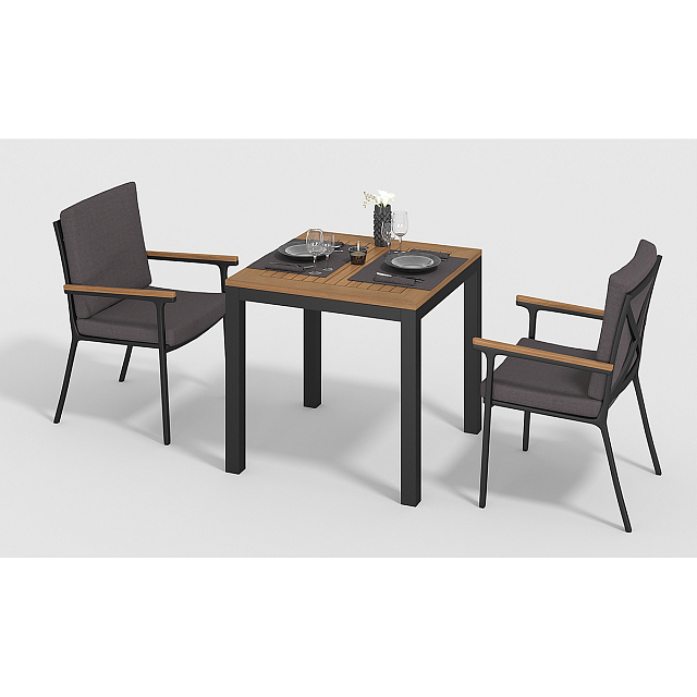 Стол Gardenini Bella 80 Карбон 