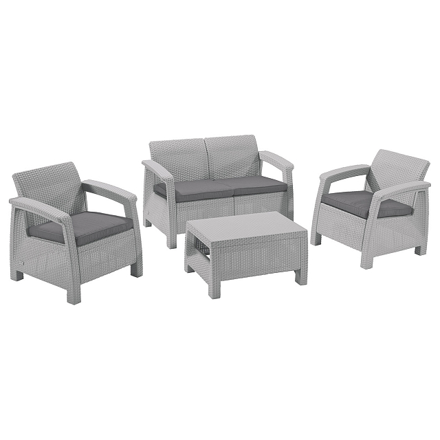 Лаунж зона Keter Corfu Set белый 