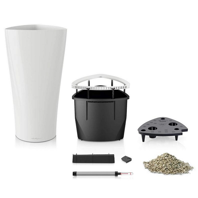 Кашпо с автополивом Lechuza Delta 30 Цвет: белый 