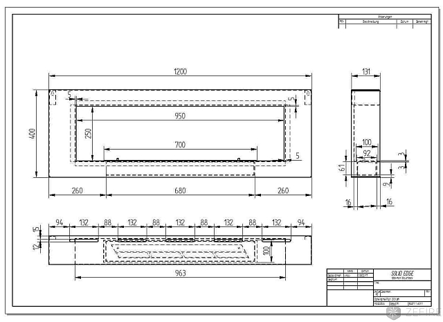Биокамин ZeFire Orion Black 1200