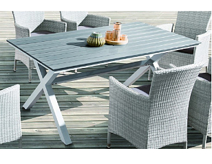 Стол алюминиевый Joygarden Aroma светло-серый