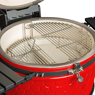 керамический угольный гриль dinoegg classic red для дачи