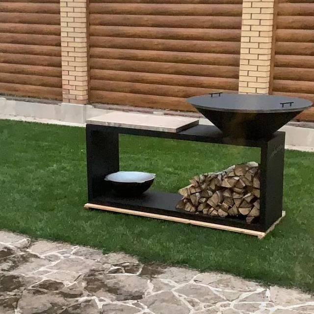 Гриль-очаг Elbrus Home Памир Ø100 (Термостойкая эмаль)