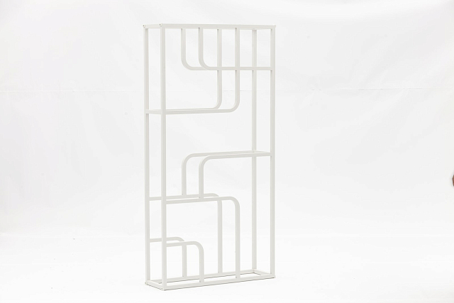 Стеллаж цветочный с кашпо Brafritid Skara белый 