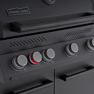 Газовый гриль Primeliner G class 4B Deluxe черный для приготовления пищи газовый гриль primeliner g class 4b deluxe черный