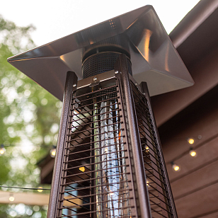 Уличный газовый обогреватель La Hacienda P1 Bronze для сада и загородного дома Уличный газовый обогреватель La Hacienda P1 Bronze, уличное оборудование