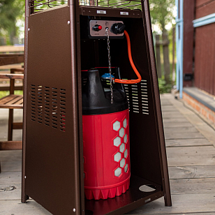 Уличный газовый обогреватель La Hacienda P1 Bronze для сада и загородного дома Уличный газовый обогреватель La Hacienda P1 Bronze, уличное оборудование