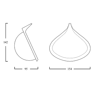Подвесное кресло Unknown Nordic Bios Lucid для дачи Подвесное кресло Unknown Nordic Bios Lucid, садовая мебель